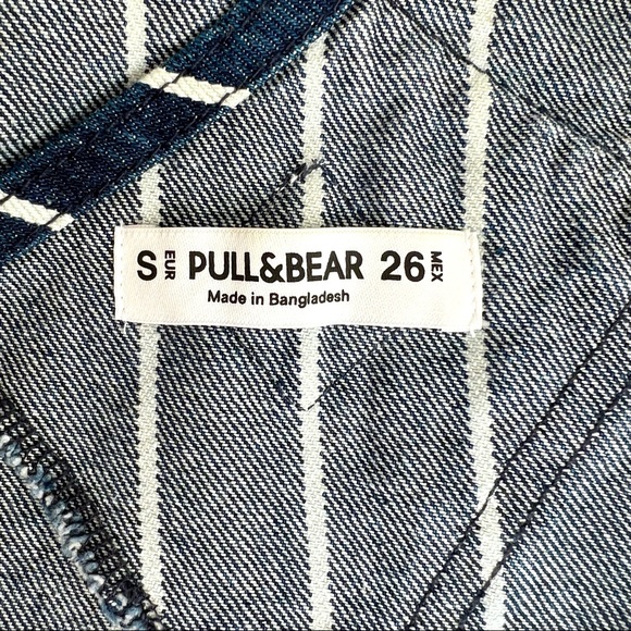 Pull&Bear denim pinstripe overall dress - Picture 6 of 7